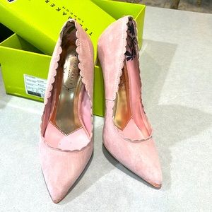 Ted Baker London, heels. Pink blossom color. Worn once!